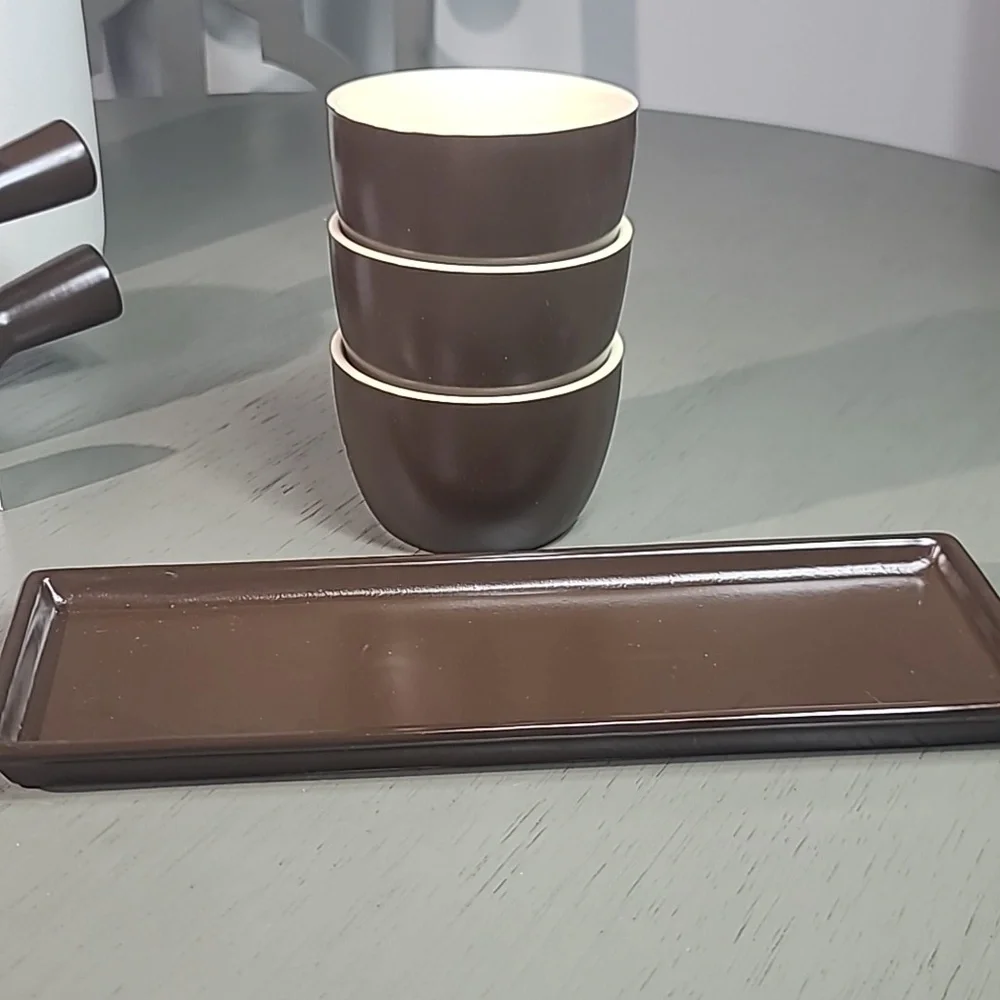Parini 4pc Chili Bowl and 3 Bowl Condiment Set